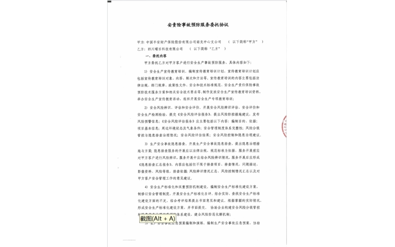 2023年安责险技术服务——中国平安